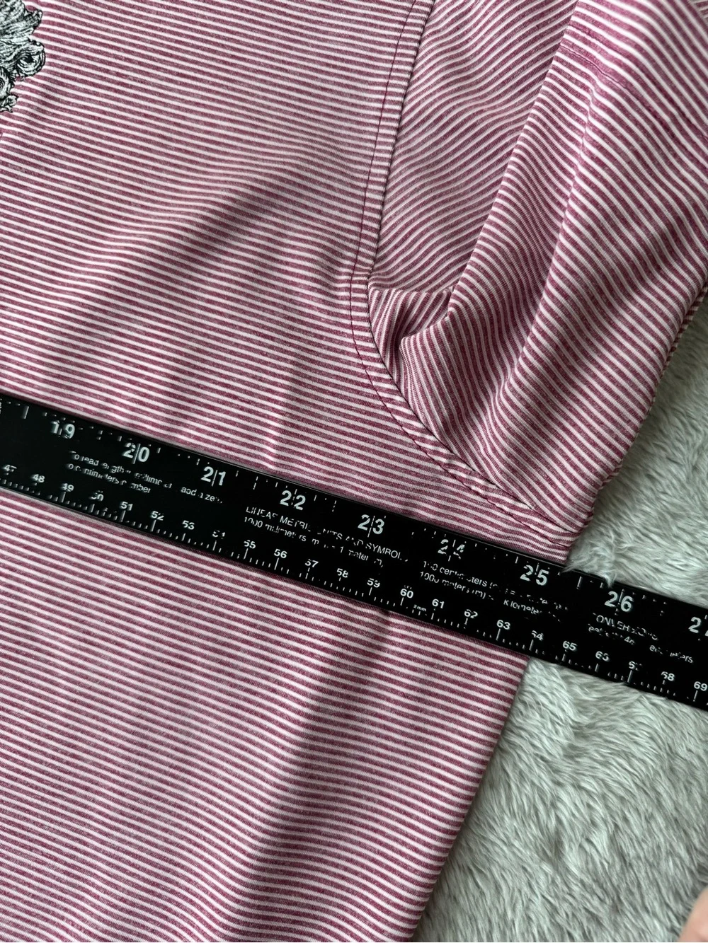 Adidas adiPure Whistling Straits Golf Polo XL Pink Striped Performance Shirt